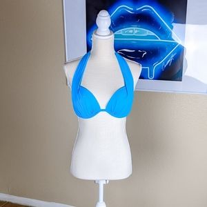 VENUS Blue Push-up Bikini Adjustable Swim Top